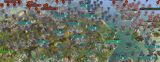 Illustration for article titled Civ V's 44-Player War Has Overrun The Planet, Prepares For Doomsday